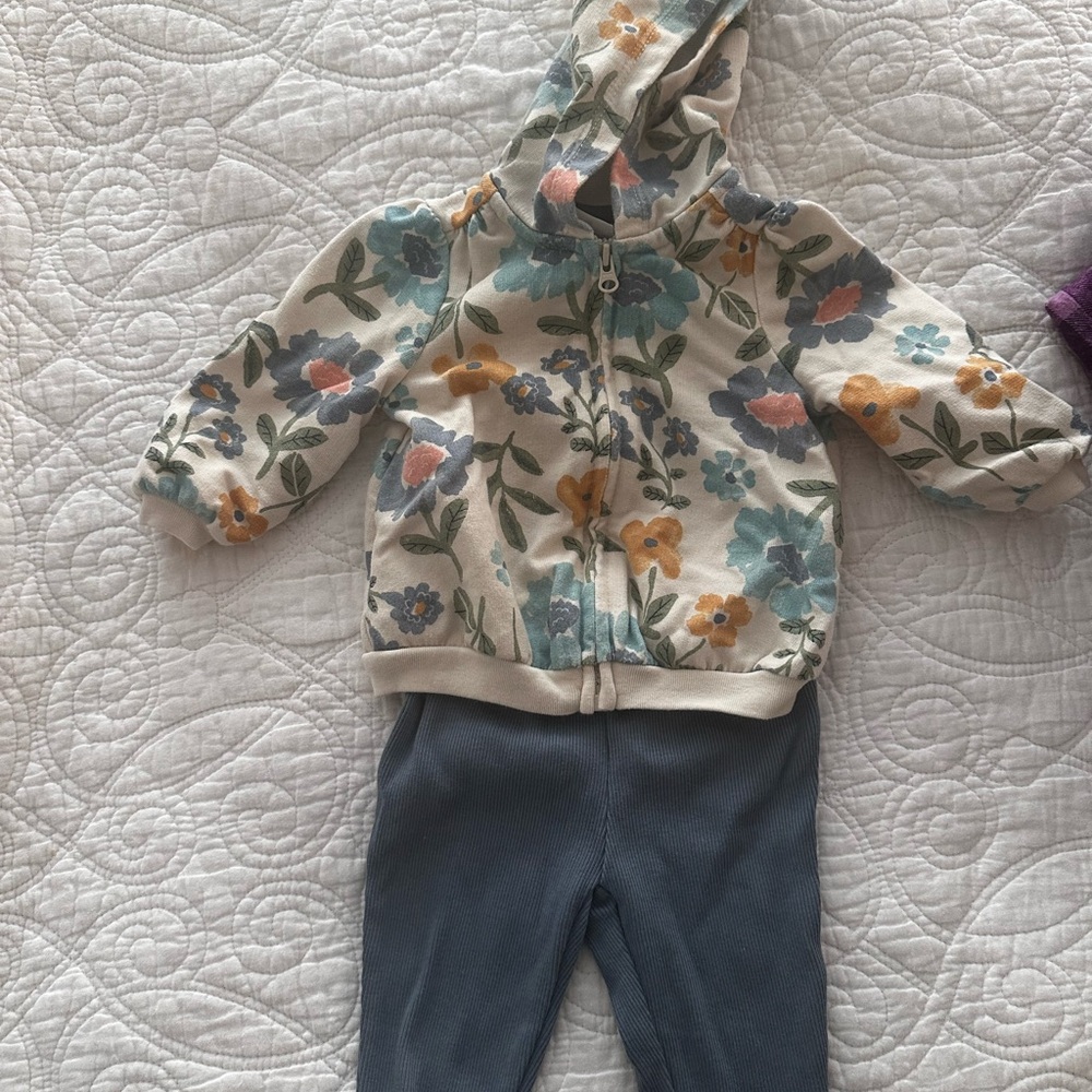 Carter's Floral Print Hoodie
